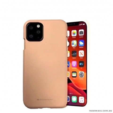 Genuine Goospery Soft Feeling Jelly Case Matt Rubber For iPhone11 6.1' (2019)  Pink Sand