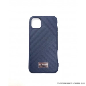 Genuine MOLAN CANO Jelline Bumper Back Case For iPhone11 Pro 5.8'  Navy Blue