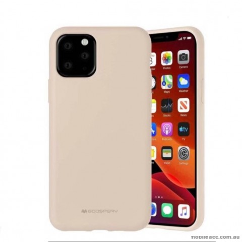 Genuine Goospery Soft Feeling Jelly Case Matt Rubber For iPhone11 Pro 5.8' (2019)  Stone