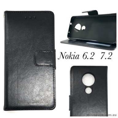 Wallet Pouch Case for Nokia 6.2  7.2  Black