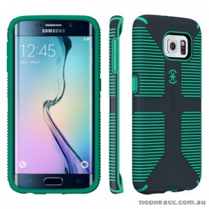 Speck CandyShell Grip Case for Samsung Galaxy S6 Edge Charcoal Grey/Dragon Green
