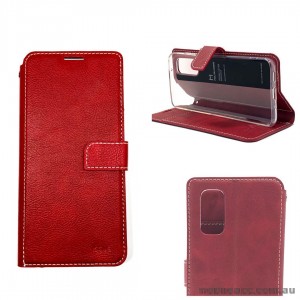 Molancano ISSUE Diary Wallet Case For Samsung S20 FE 5G  Red