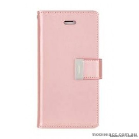 Genuine Goospery Rich Diary Stand Wallet Case Cover For Samsung S10 5G  Rose Gold