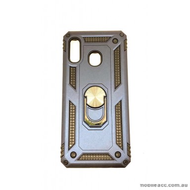 Anti Shock with Magnet Stand case for Samsung  A20 A30  Navy Blue
